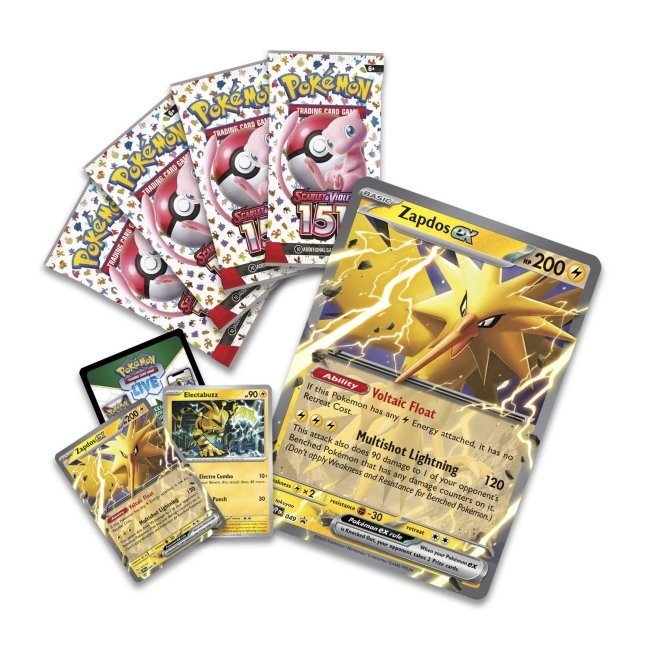 Pokemon 151 Zapdos ex Collection Promo Cards