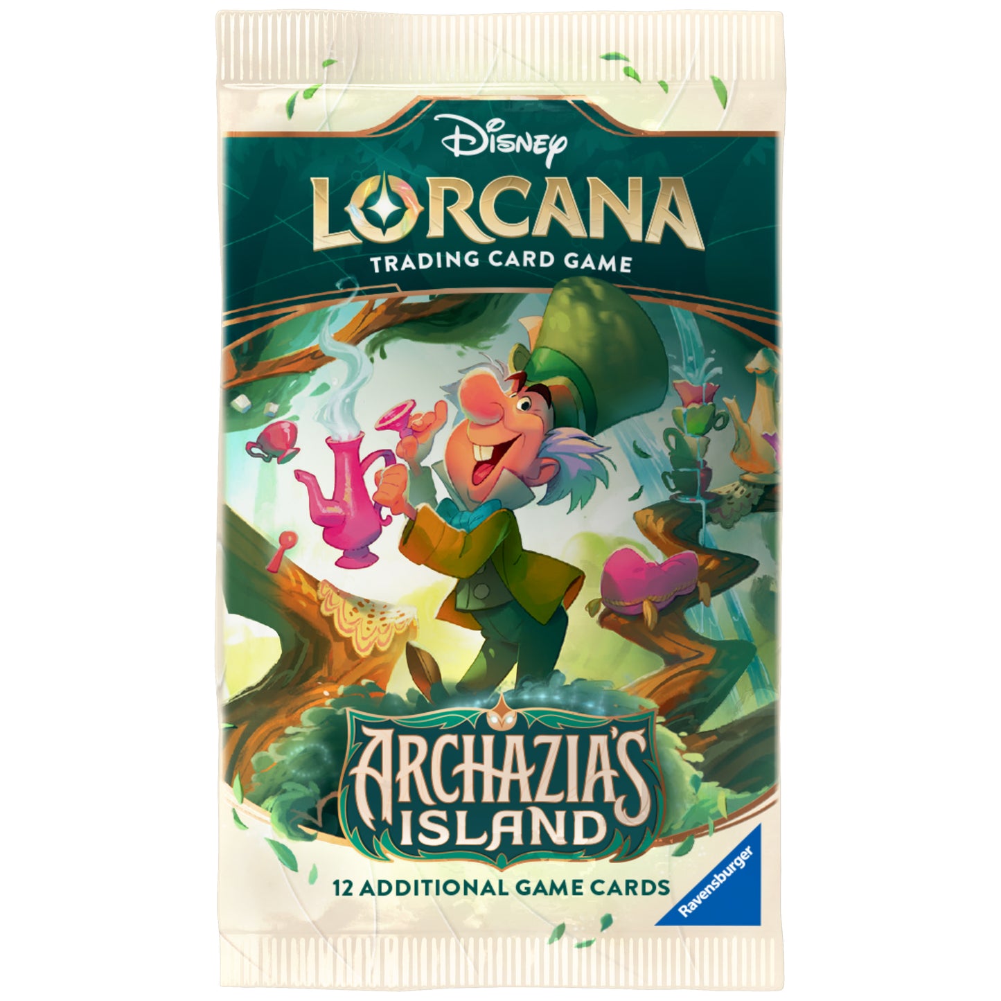 Lorcana Azurite Sea Booster Pack Mad Hatter Art