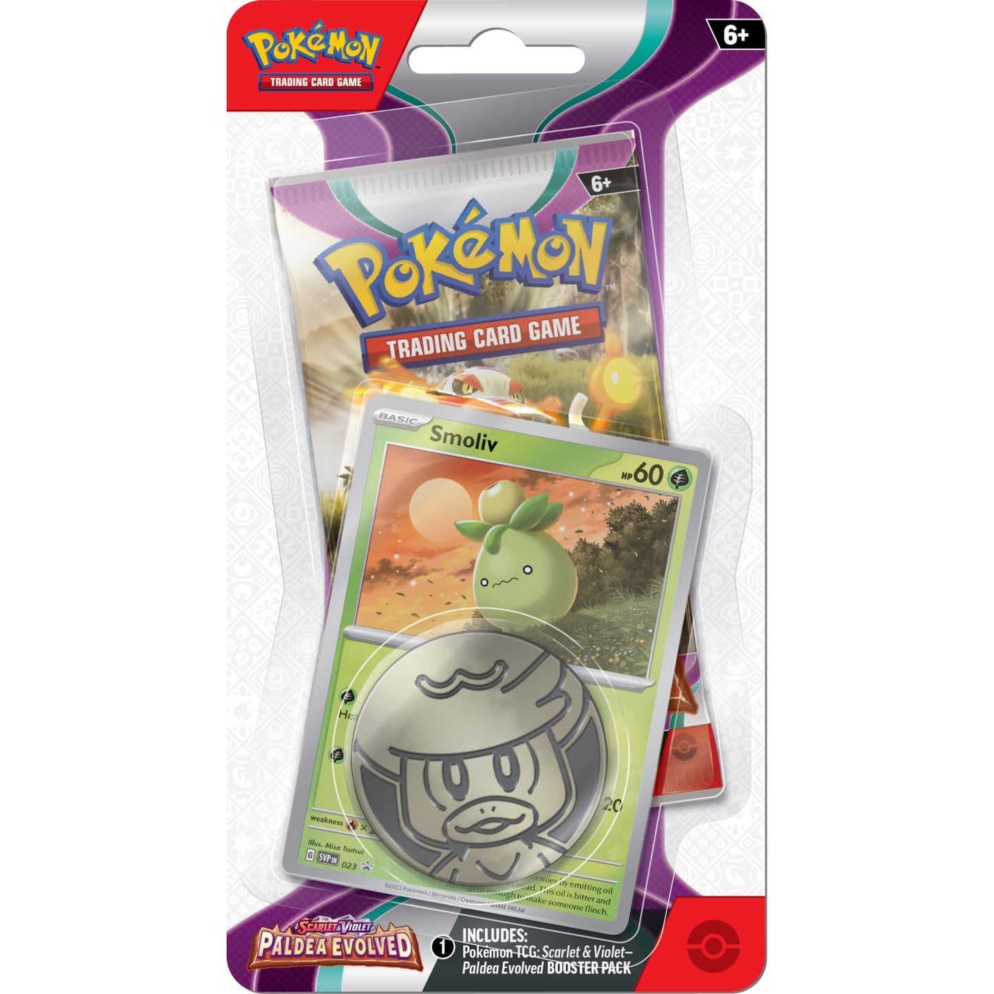 Pokemon Paldea Evolved Smoliv Checklane Blister SVP023
