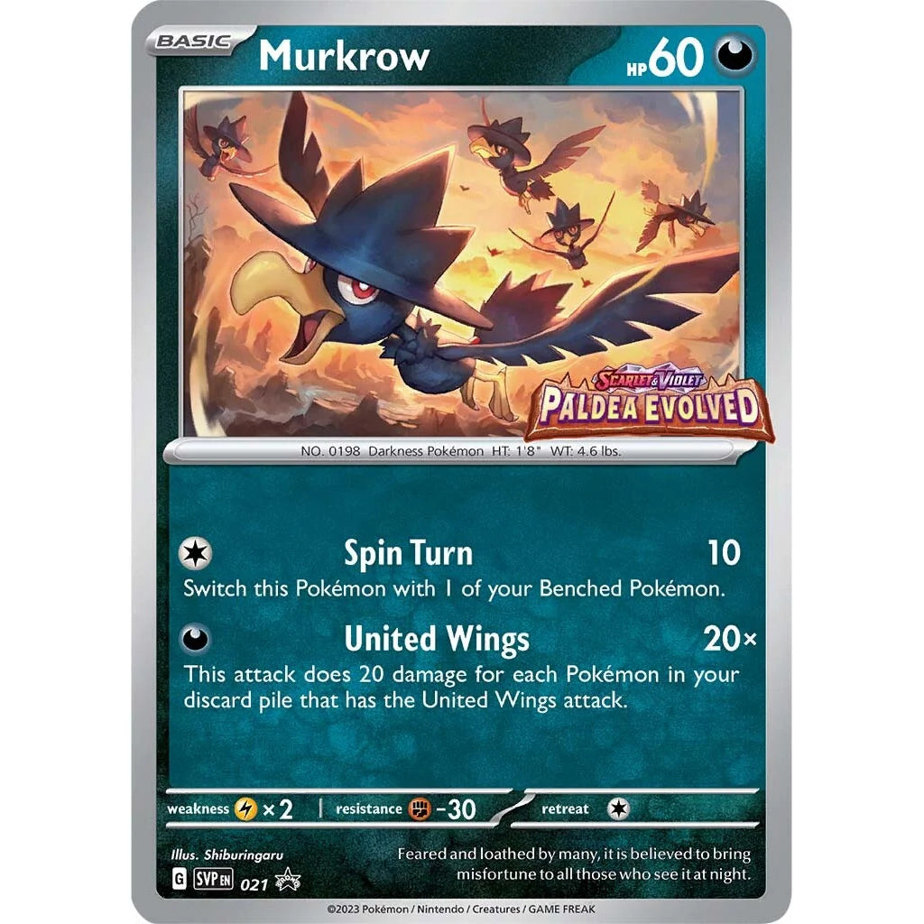 SVP021 Murkrow Promo Card Sealed