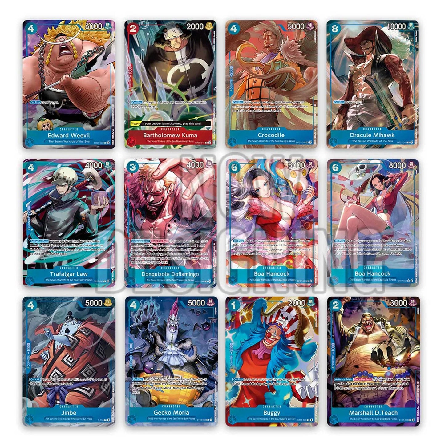 One Piece 7 Warlords of the Sea Binder Set Cards