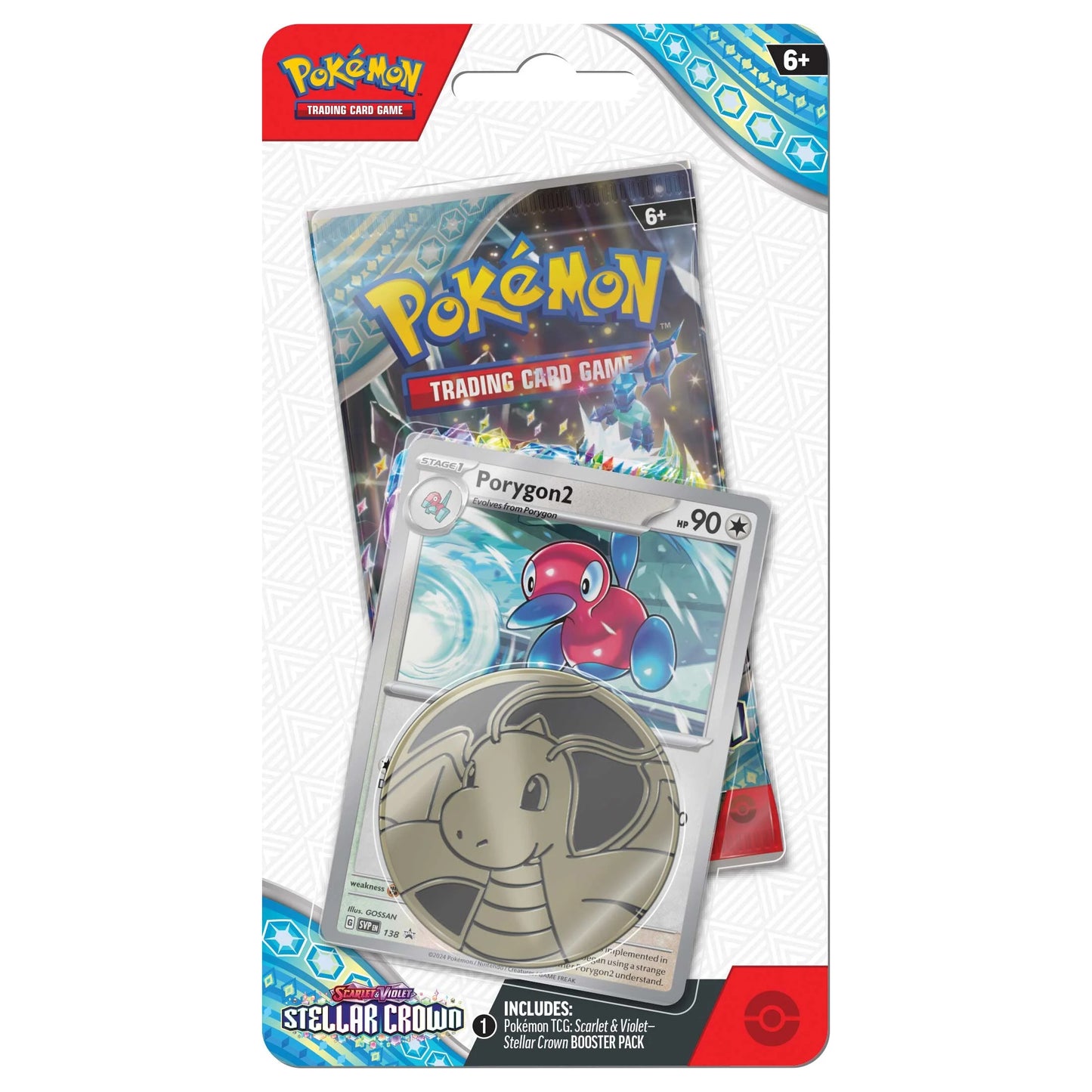 Pokemon Stellar Crown Porygon2 Checklane Blister SVP138