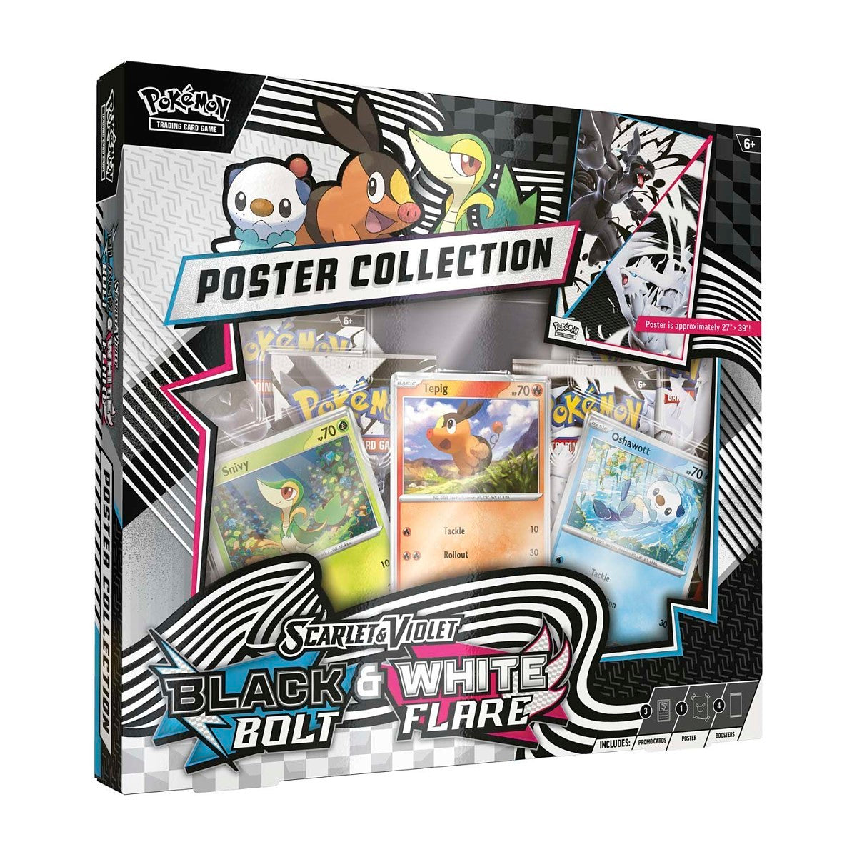 Pokemon Black Bolt and White Flare Unova Poster Collection