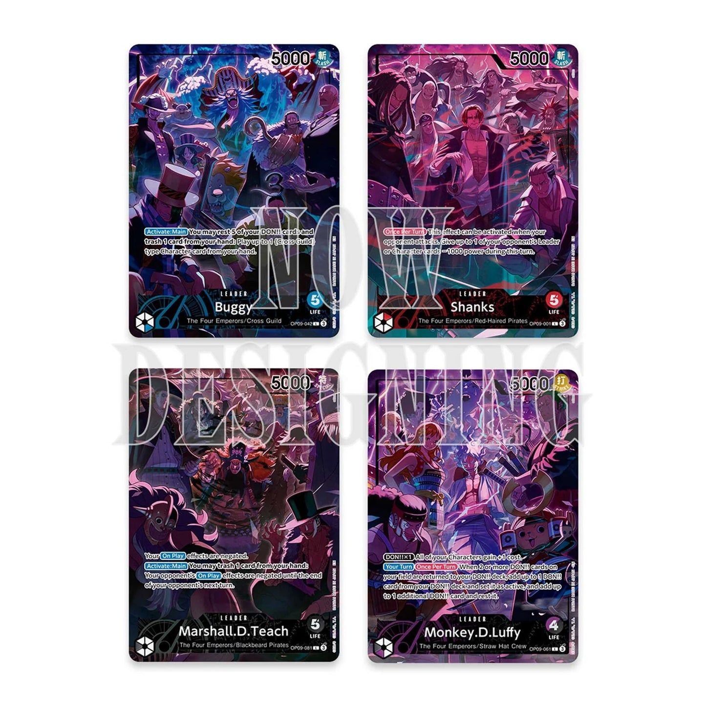 One Piece English 2nd Anniversary Set Leader Cards