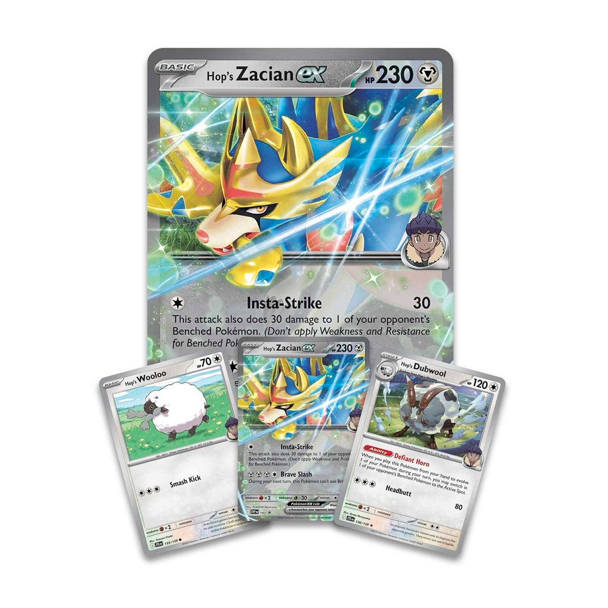 Hops Zacian ex Box Promo Cards