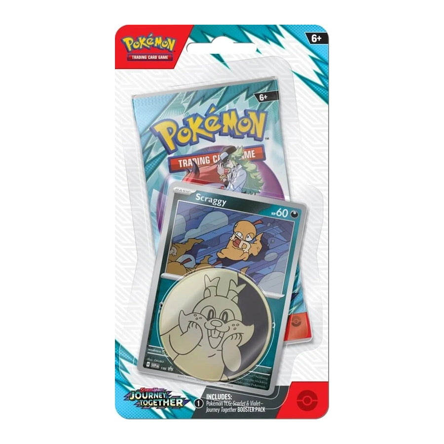 Pokemon Journey Together Scraggy Checklane Blister SVP186