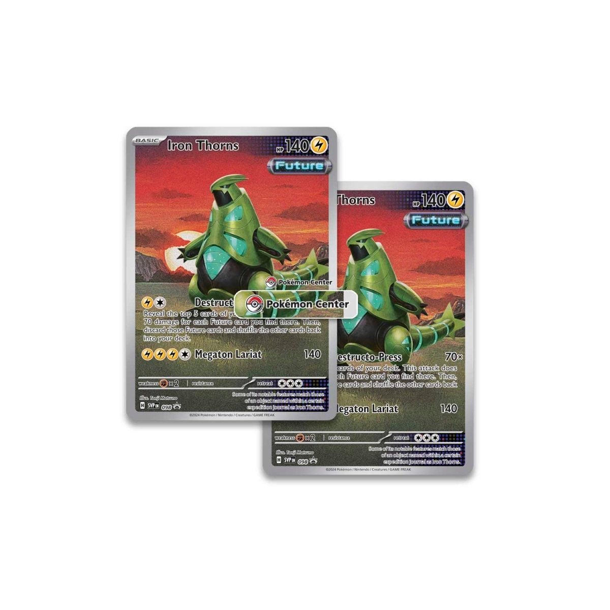 Temporal Forces Iron Leaves Pokemon Center ETB Promo Cards