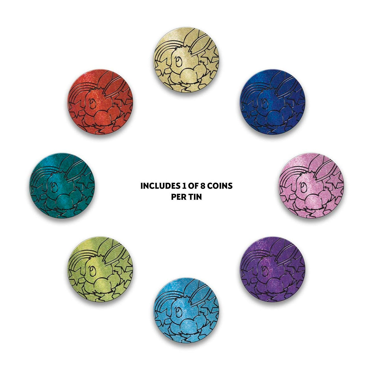 Pokemon TCG Prismatic Evolutions Mini Tin Coins