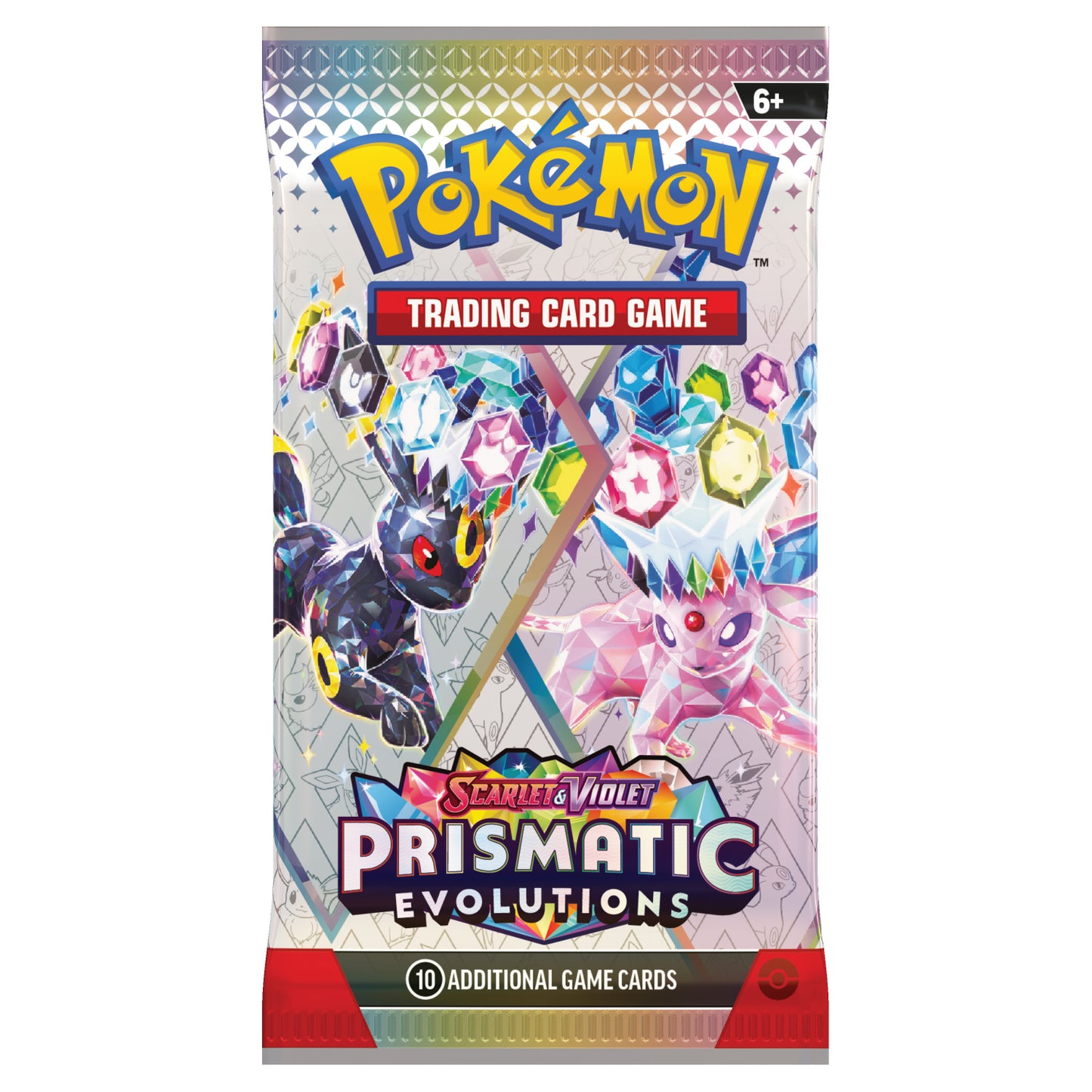 Pokemon Prismatic Evolutions Booster Pack Umbreon Espeon Art