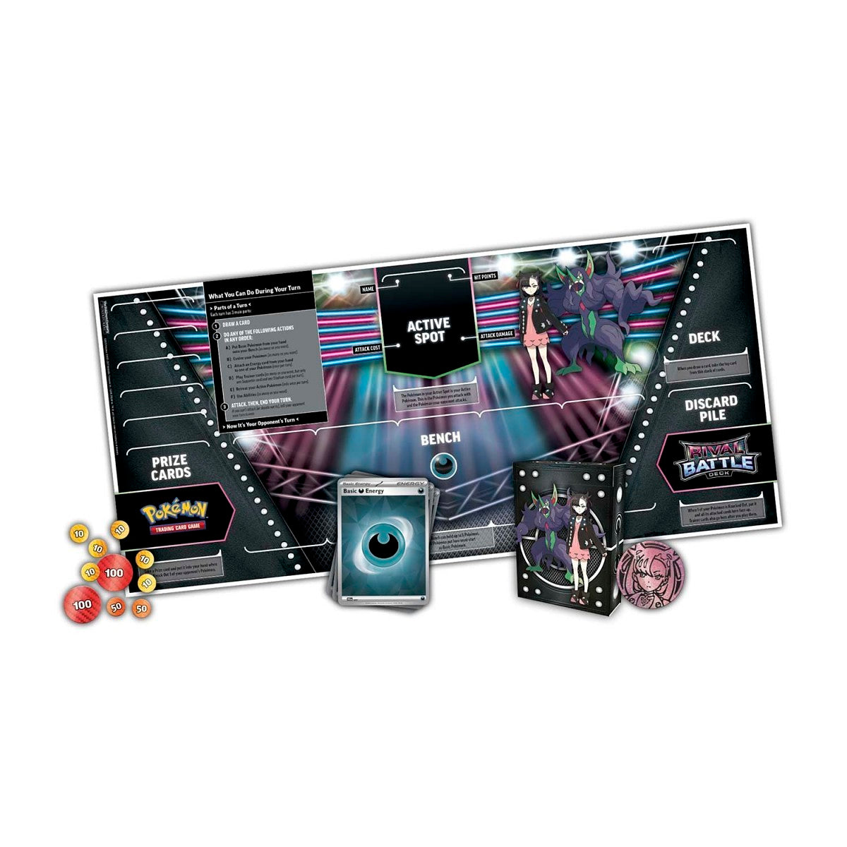Pokemon Rival Battle Deck Marnie Contents
