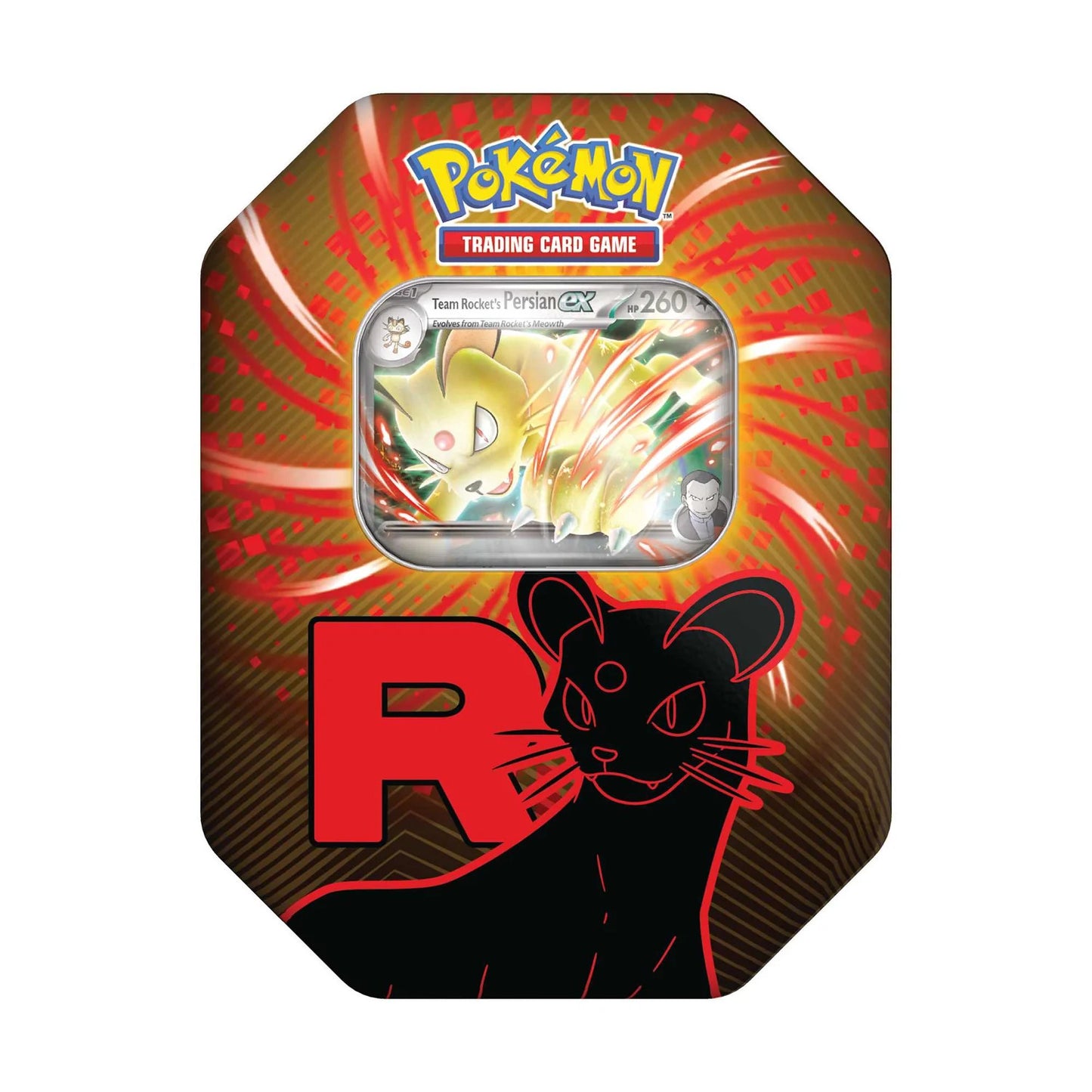 Pokemon Team Rockets Persian ex Tin