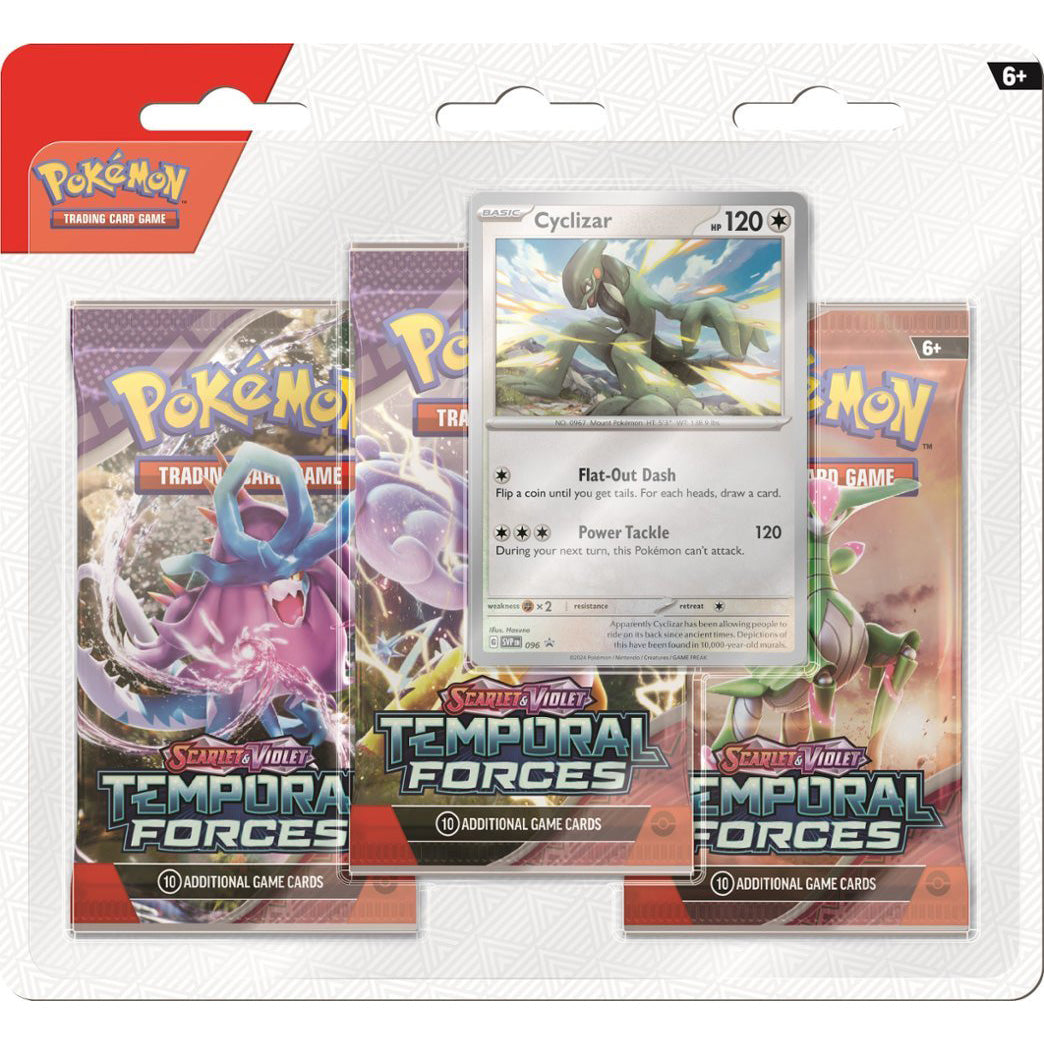 Pokemon Temporal Forces 3 Pack Blister Cyclizar Promo SVP096