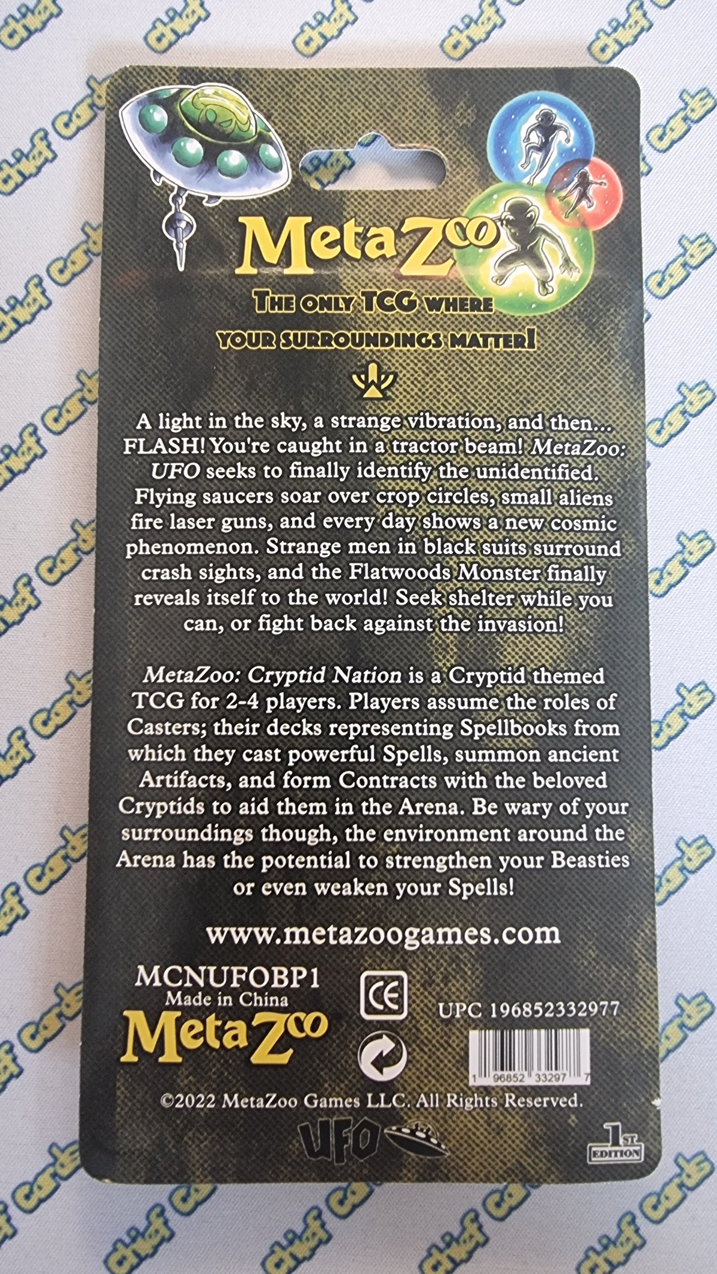 Metazoo UFO 1st ed blister pack