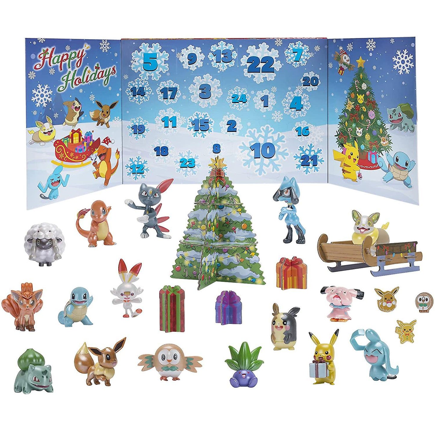 Pokemon Christmas Calendar 2021 Contents