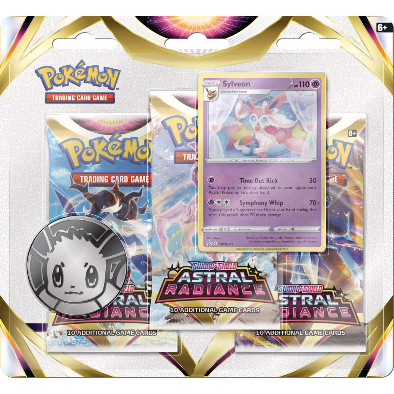 Pokemon Astral Radiance 3 Pack Blister Espeon Promo