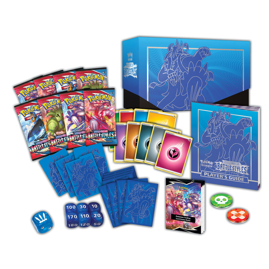 Pokemon Battle Styles Blue ETB Contents