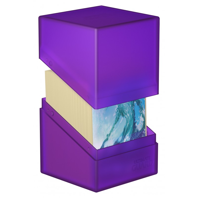 Boulder 100+ Amethyst holds 120 single-sleeved cards