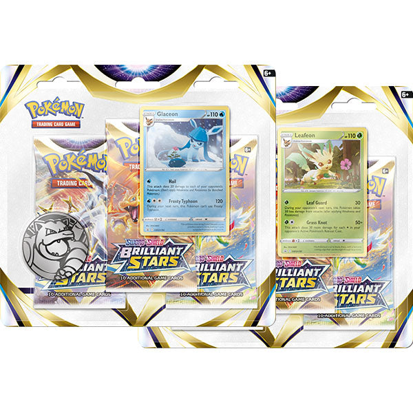 Pokemon Brilliant Stars Triple Blister Pack Pair
