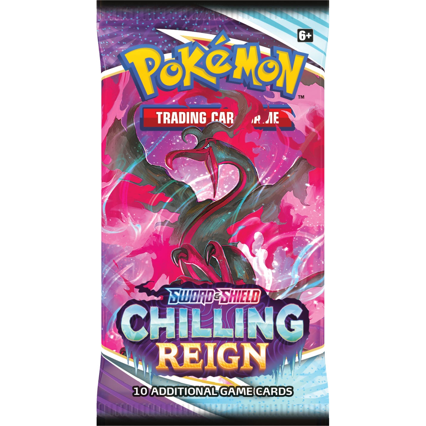 Pokemon Chilling Reign Booster Pack Galarian Moltres Art