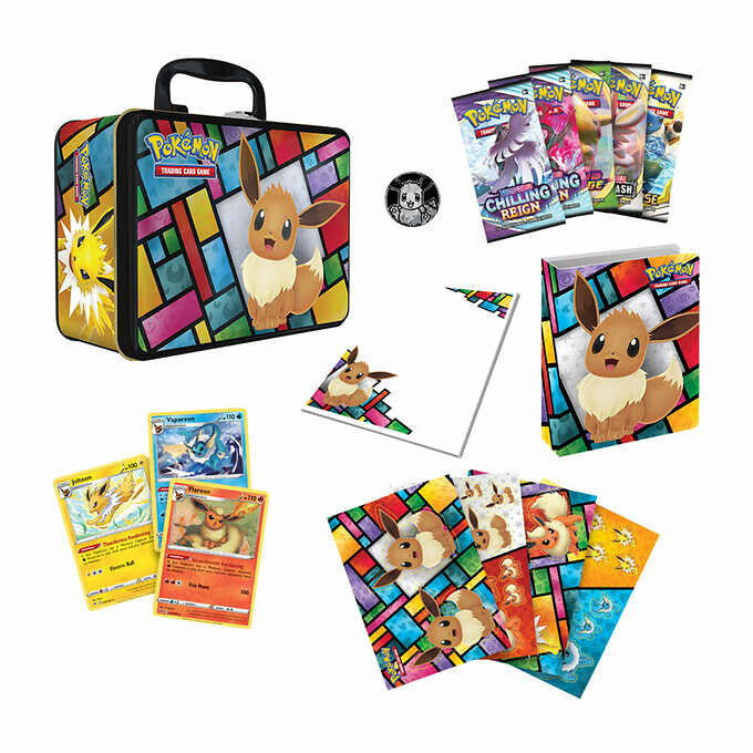 Pokemon Collector Chest Eevee contents