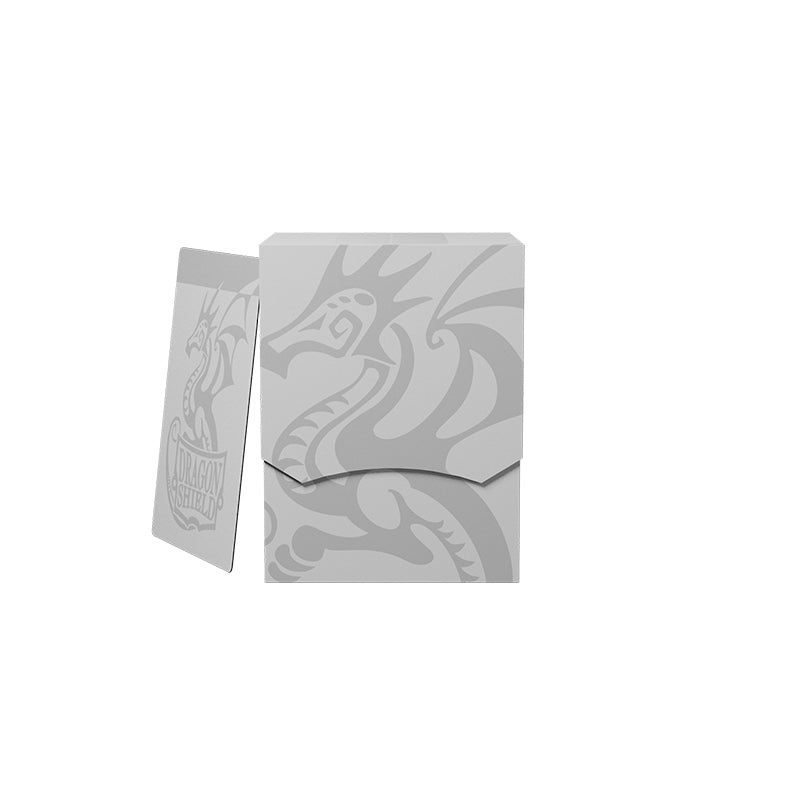 Dragon Shield Ashen White Deck Box with divider