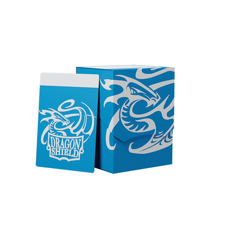 Dragon Shield Deck Box Blue fits 100 single sleeved or 80 double sleeved cards and fits inside large Nest box or Magic Carpet