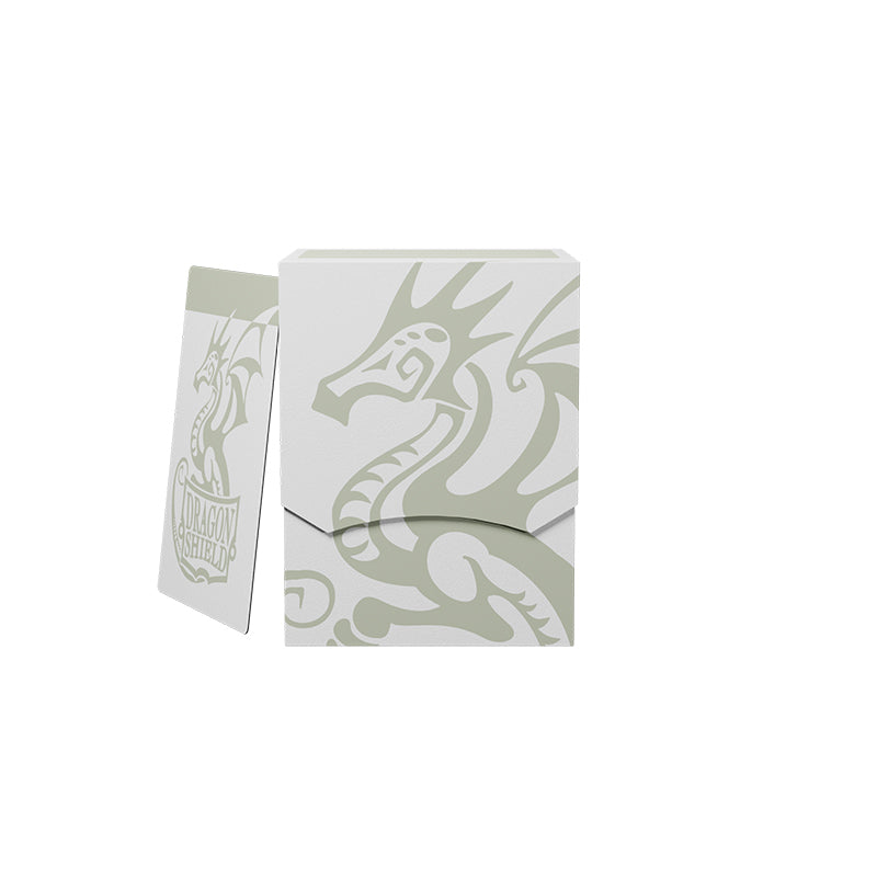 Dragon Shield White Deck Box with divider