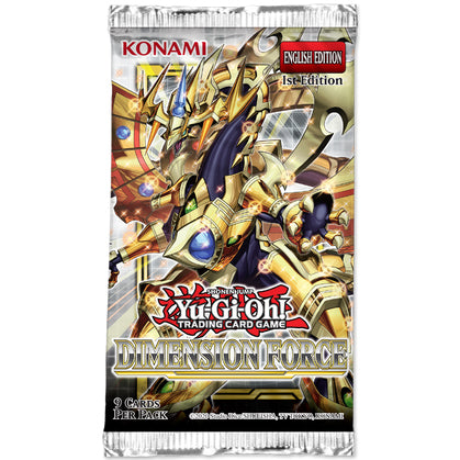 Yu-Gi-Oh! Dimension Force booster pack 1st edition