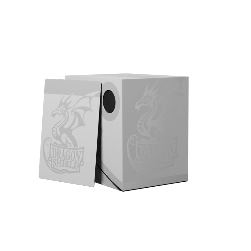Dragon Shield Double Deck Box Ashen White fits 150 single sleeved or 120 double sleeved cards and fits inside large Nest box or Magic Carpet