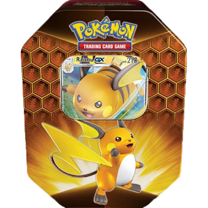 Pokemon Hidden Fates Raichu Tin