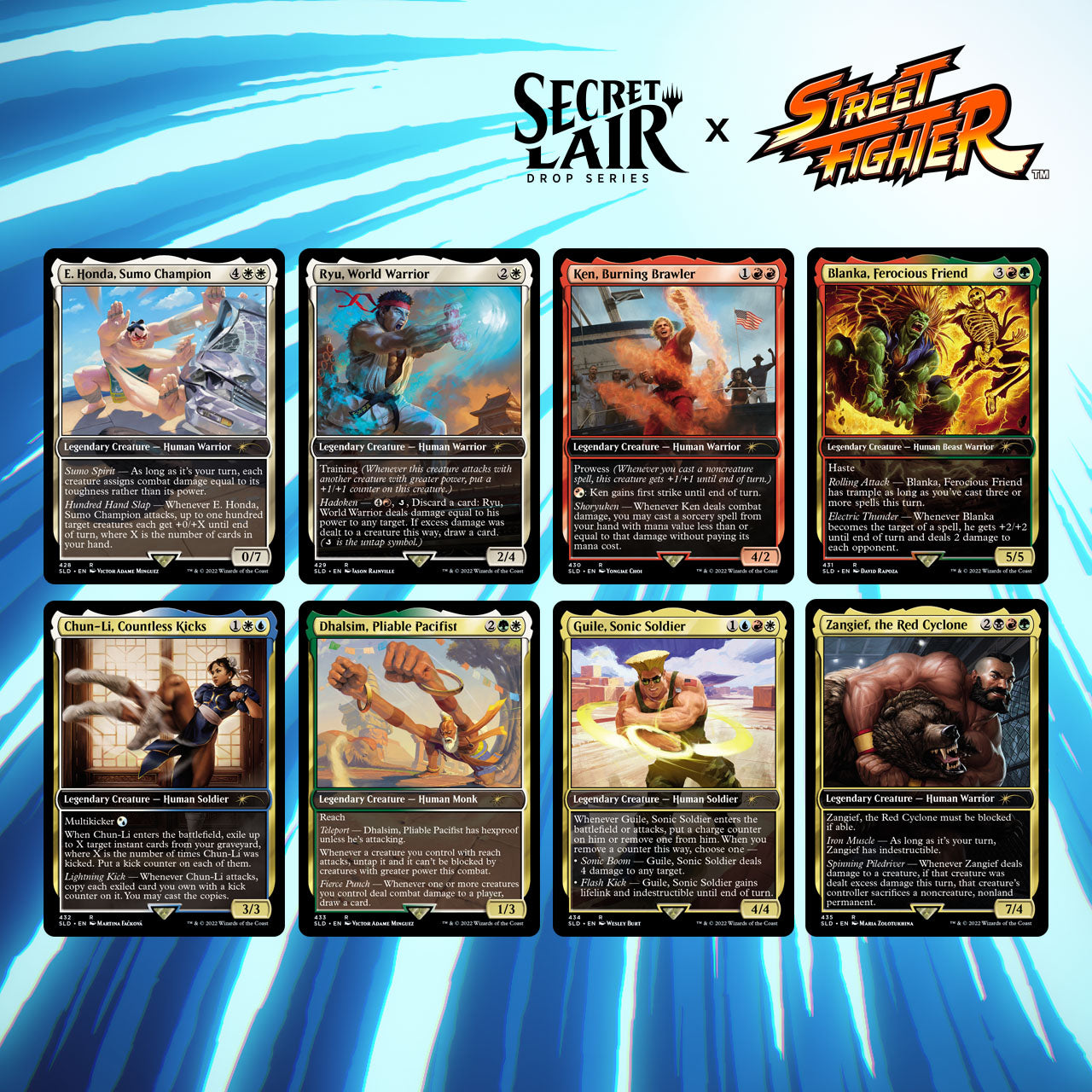 MTG x Street Fighter Secret Lair Foil Edition