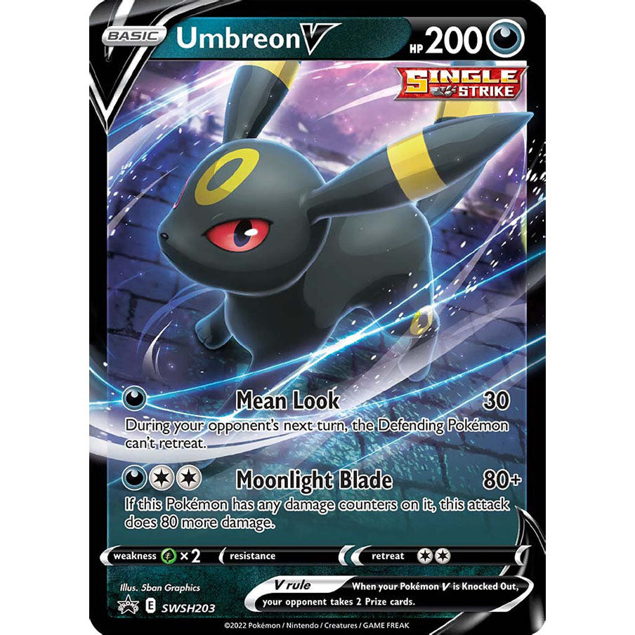 Pokemon Umbreon V tin promo card SWSH203