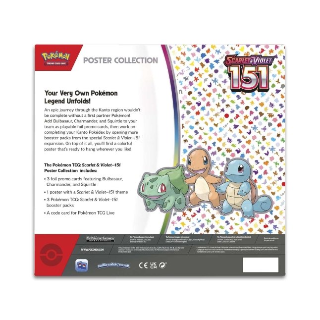 Pokemon 151 Poster Collection back