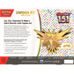 Pokemon 151 Zapdos ex Collection Box back