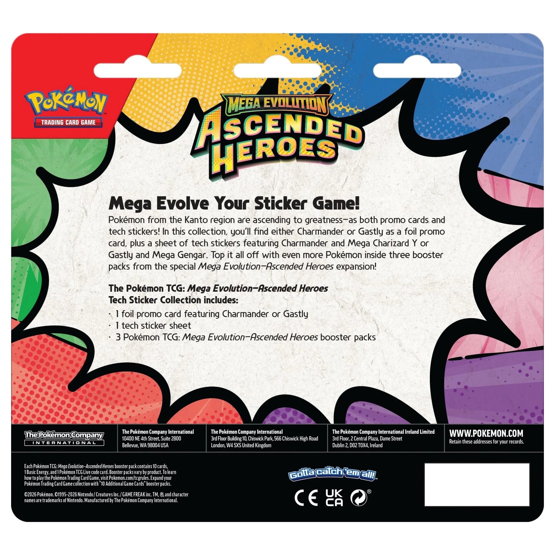 Ascended Heroes Tech Sticker Collection Blister Back