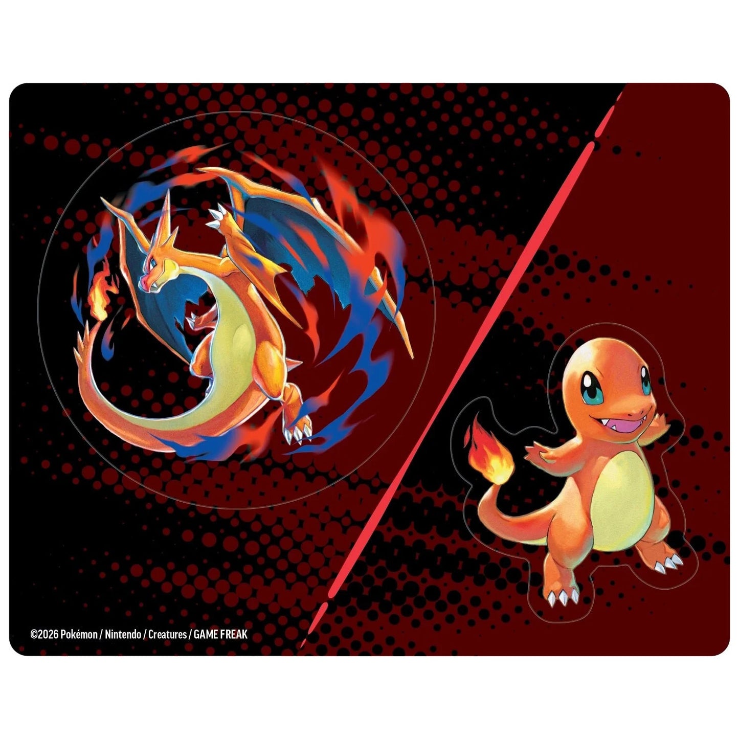 Charmander and Mega Chaizard Y Tech Stickers