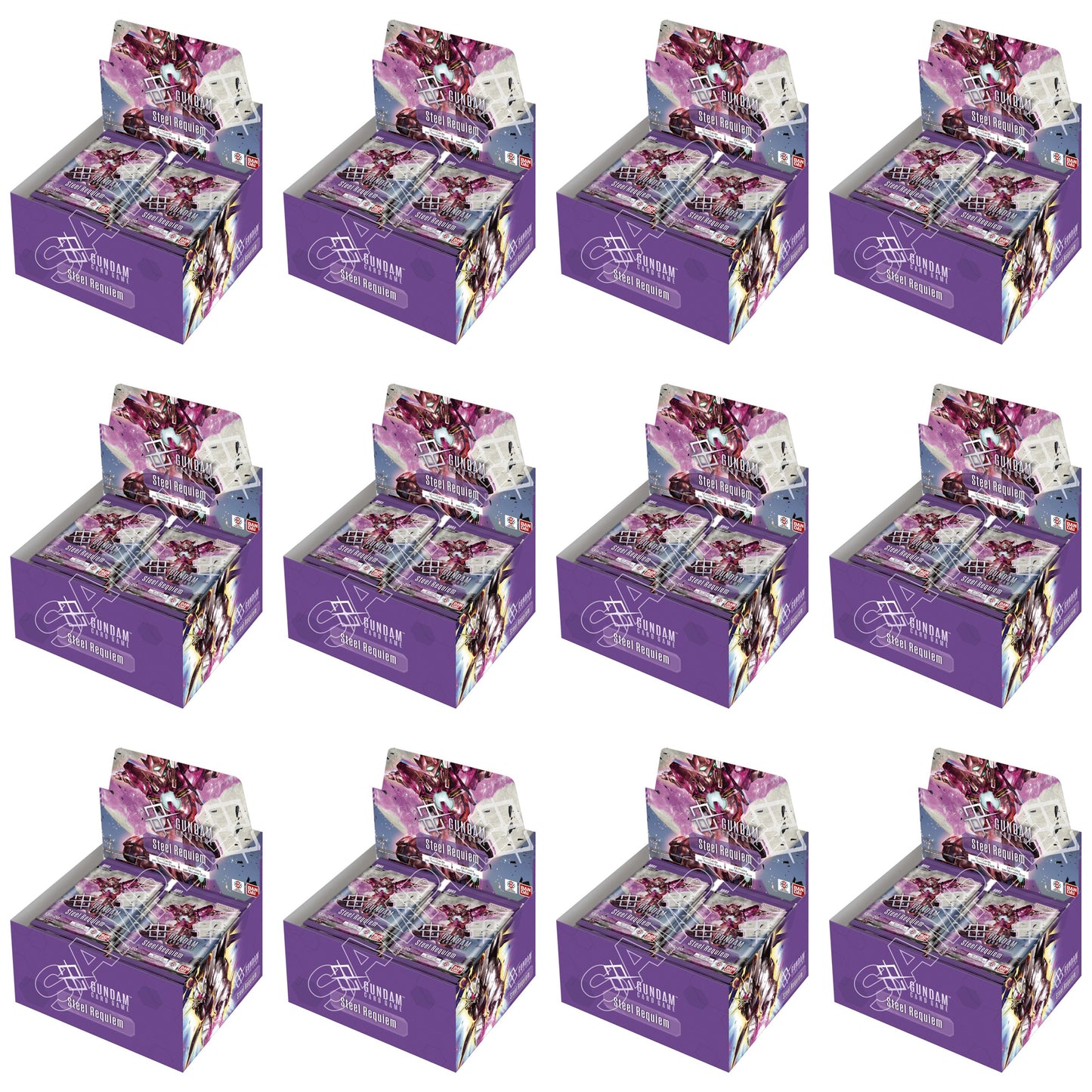 Gundam Card Game GD-03 Steel Requiem Booster Box Case English