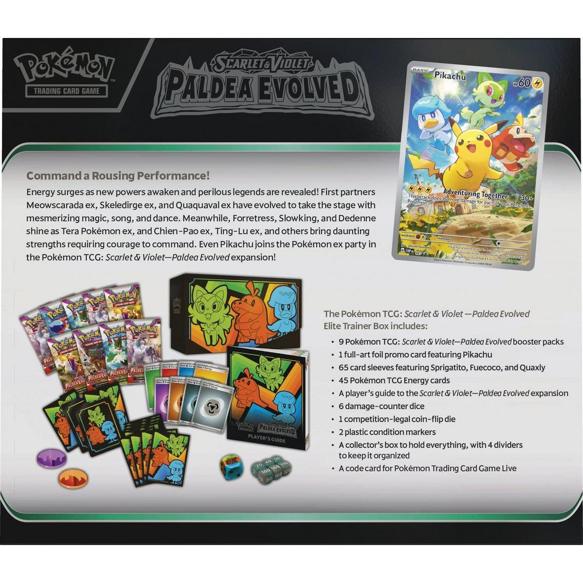 Pokemon TCG: Paldea Evolved ETB Back