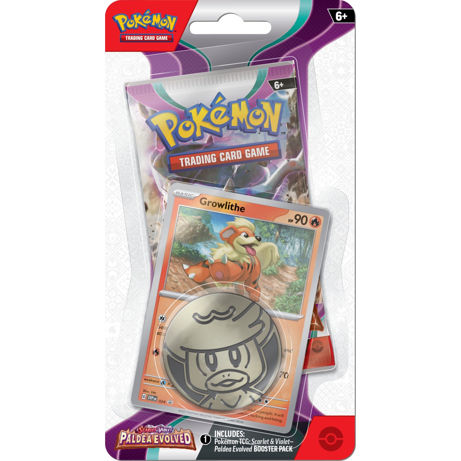 Pokemon Paldea Evolved Growlithe Checklane Blister SVP024