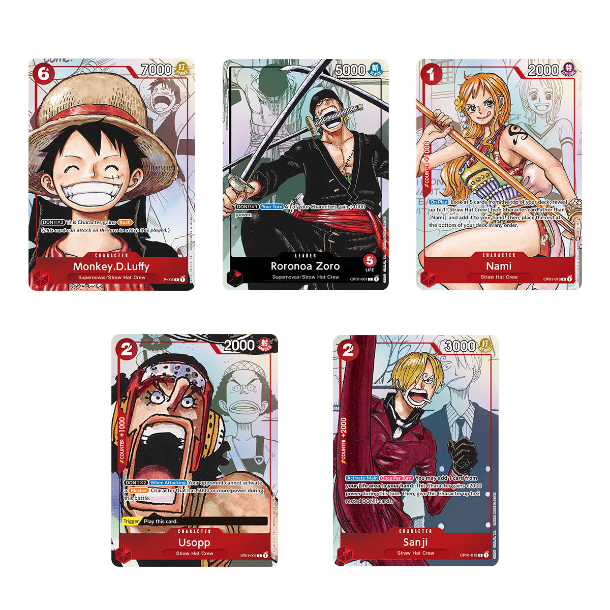 One Piece Card Game Premium Card Collection 25th Edition Chief Cards