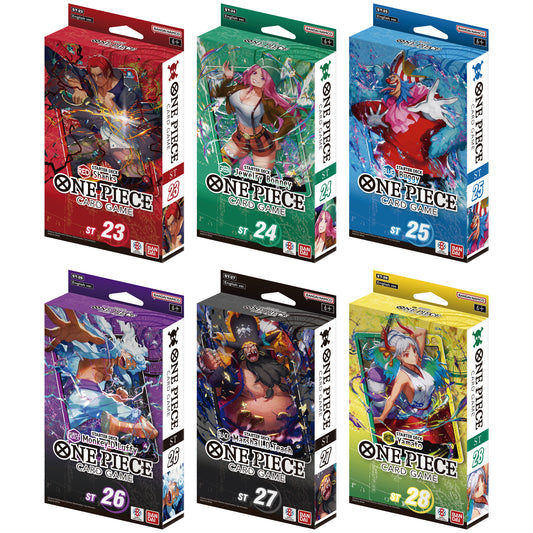 One Piece Starter Deck Set ST23, ST24, ST25, ST26, ST27, ST28 English
