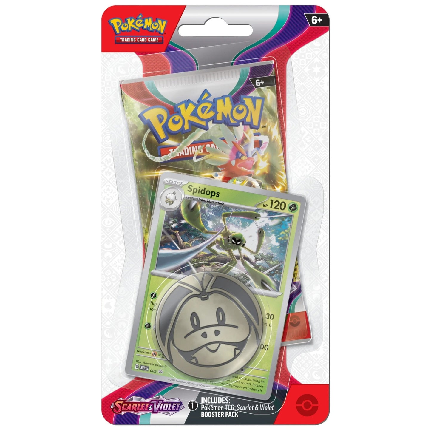 Pokemon Scarlet & Violet Spidops Checklane Blister SVP009