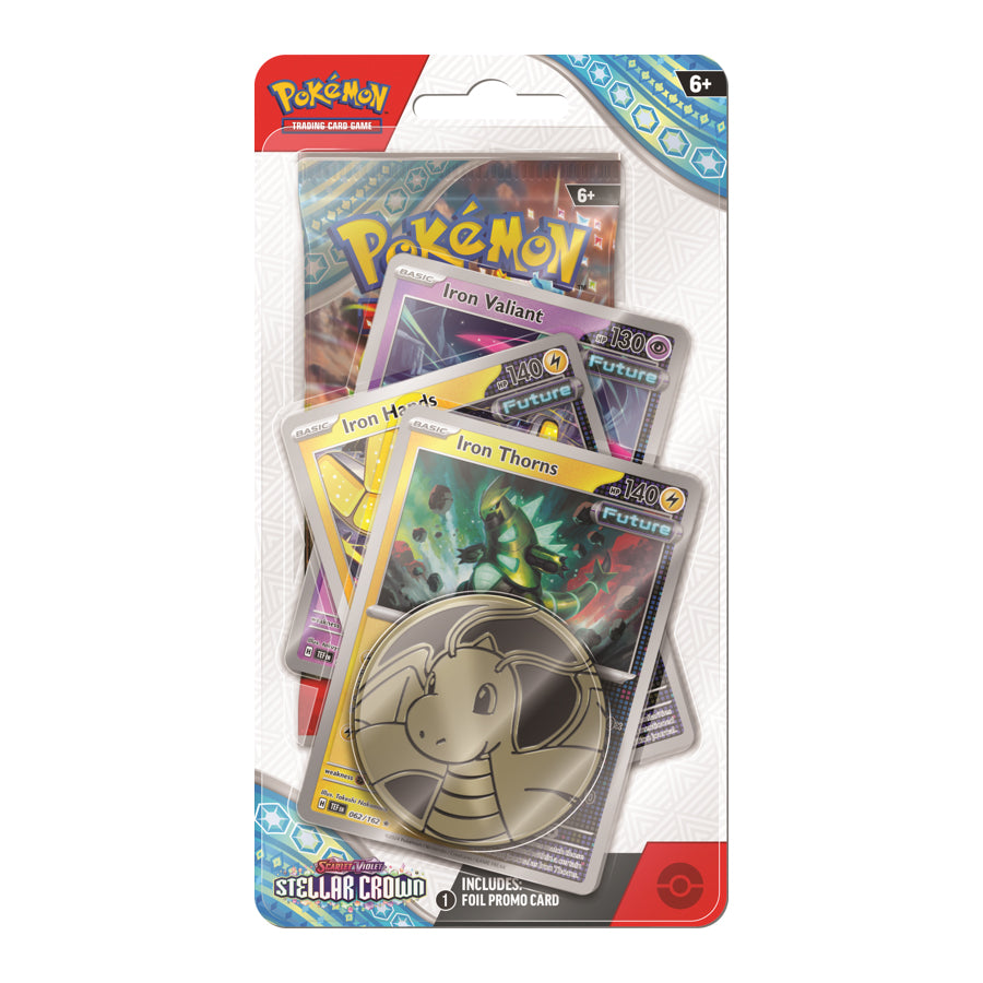 Pokemon Stellar Crown Iron Thorns Premium Checklane Blister