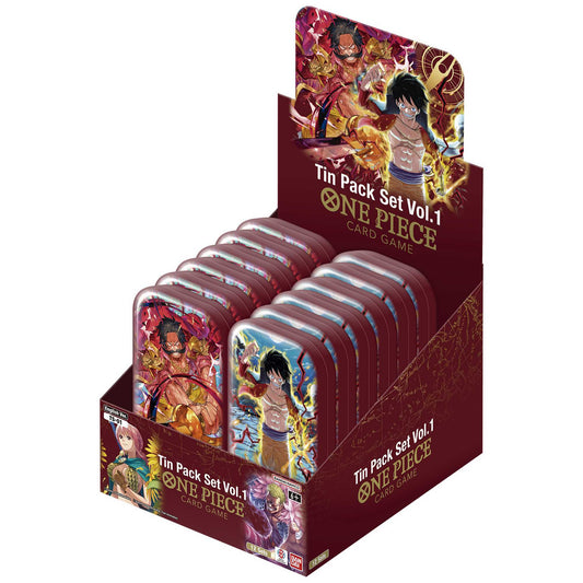One Piece TS-01 Tin Pack Set Volume 1 Display Box English