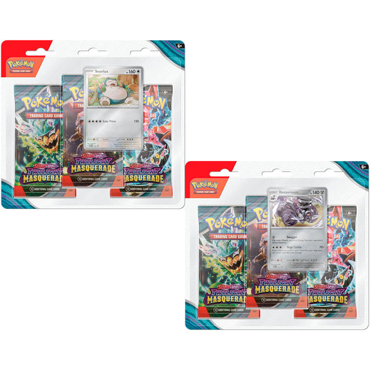 Pokemon Twilight Masquerade Triple Blister Pack Pair