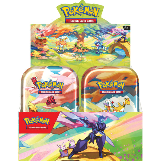 Pokemon Vibrant Paldea Mini Tin Display Box