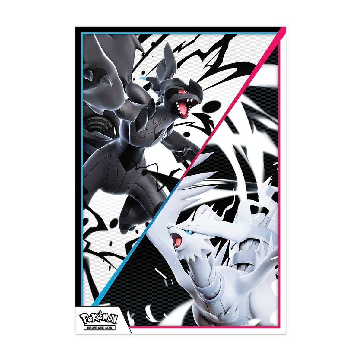Pokemon Black Bolt and White Flare Poster Zekrom and Reshiram