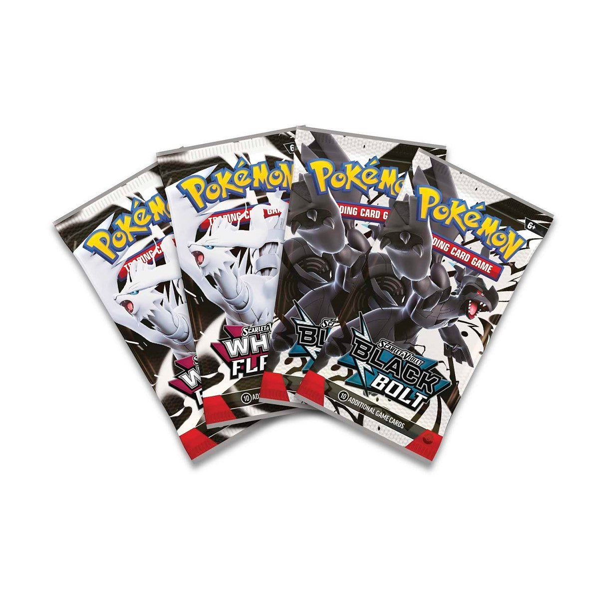 Pokemon Card Black Bolt and White Flare Booster Packs included in Victini Illustration Collection