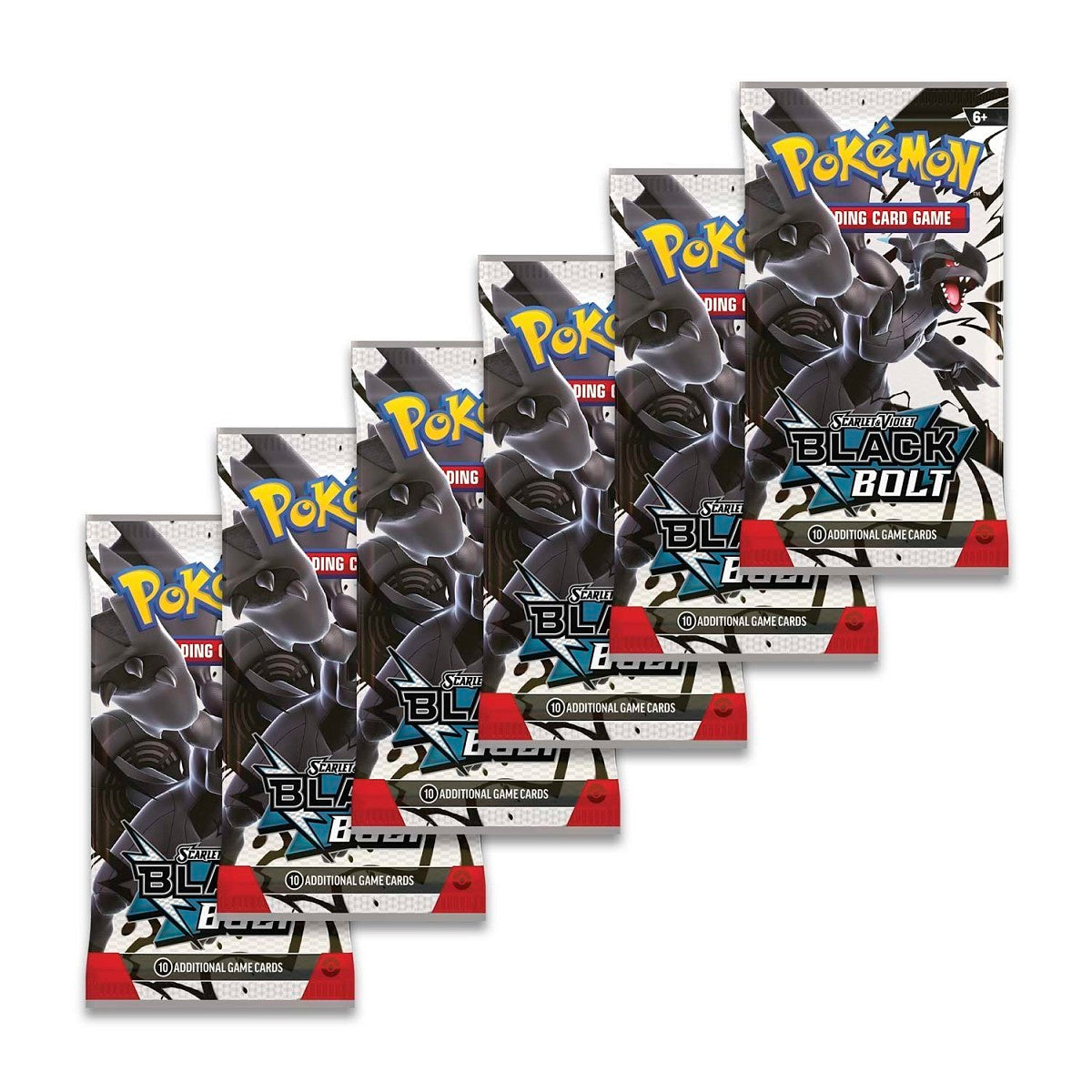 Pokemon 6 Black Bolt Booster Packs