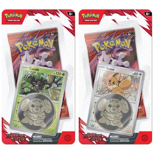 Pokemon Destined Rivals Checklane Blister Pack Pair